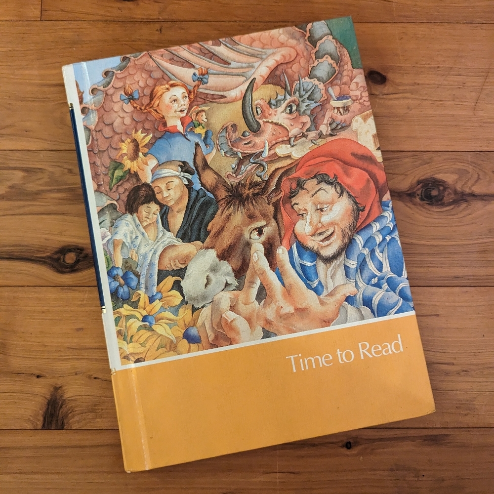 CHILDCRAFT 1988 Time to Read Volume 2 Hardcover Book Children's Reader